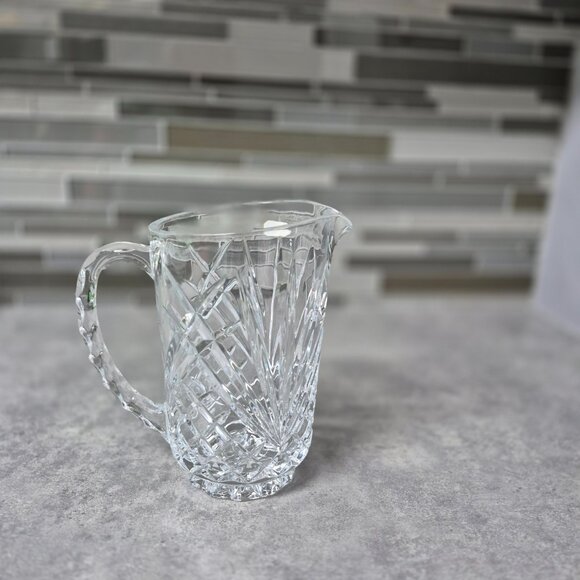 J G Durand Crystal 24% Lead Crystal France Pitcher Jug Villemont Pattern - Picture 8 of 12